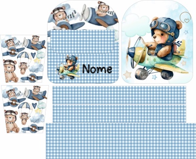 Painel Mochila Pré Escolar Ursinho