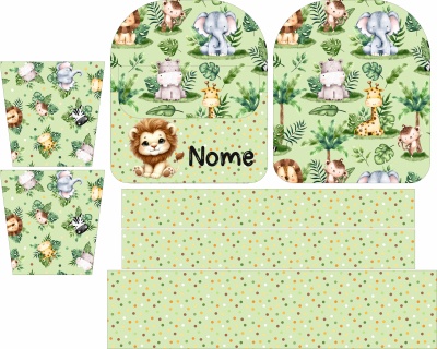 Painel Mochila Pré Escolar Safari