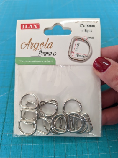 Meia Argola Prata 13mm