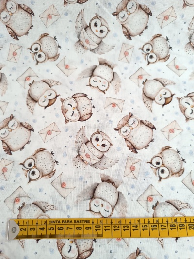 Tecido Corujas