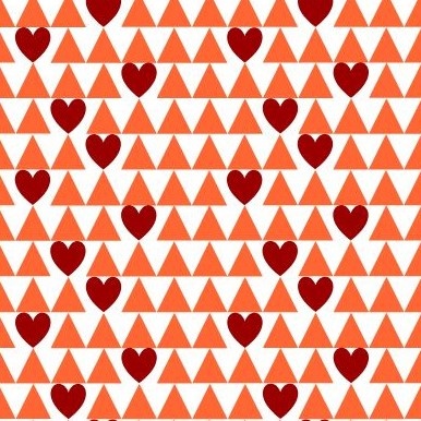 Napa Triângulos Laranja Outono