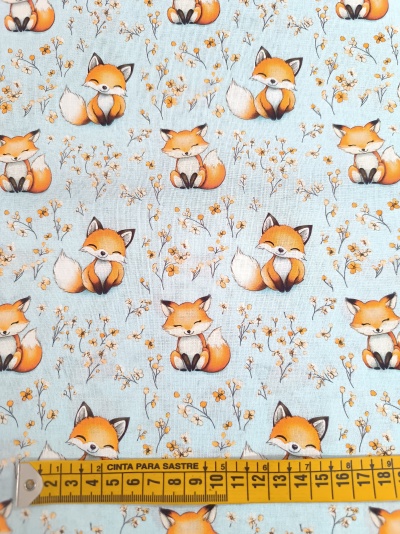 Tecido Raposinhas
