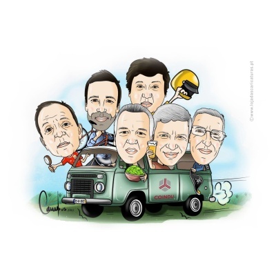 Caricatura de Grupo
