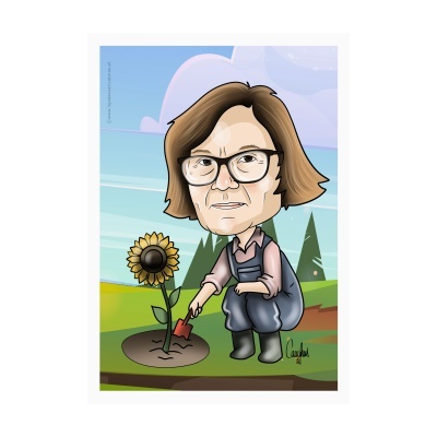 Caricatura temática Digital