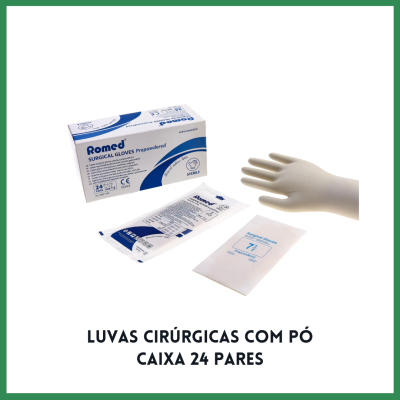 Luvas Cirúrgicas Com Pó Caixa 24 pares