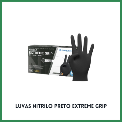 Luvas Nitrilo Preto Extreme Grip