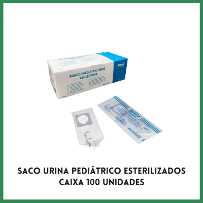 Saco Urina Pediátrico Esterilizado Caixa 100 unidades