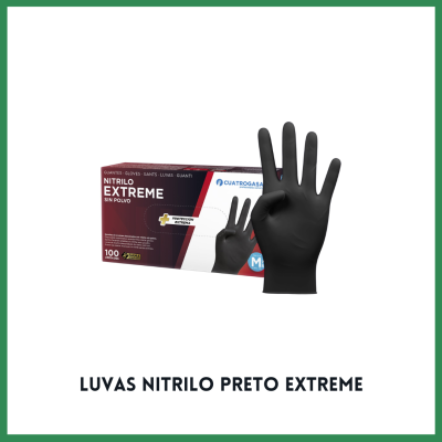 Luvas Nitrilo Preto Extreme