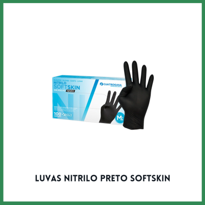 Luvas Nitrilo Preto Softskin