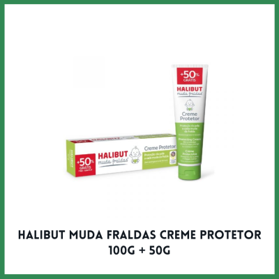 Halibut muda fraldas creme protetor 100g + 50g