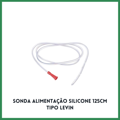 Sonda Alimentação Silicone 125cm Tipo Levin