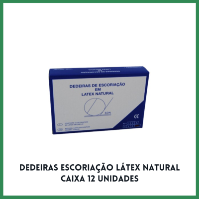 Dedeiras Escoriação Látex Natural Caixa 12 unidades