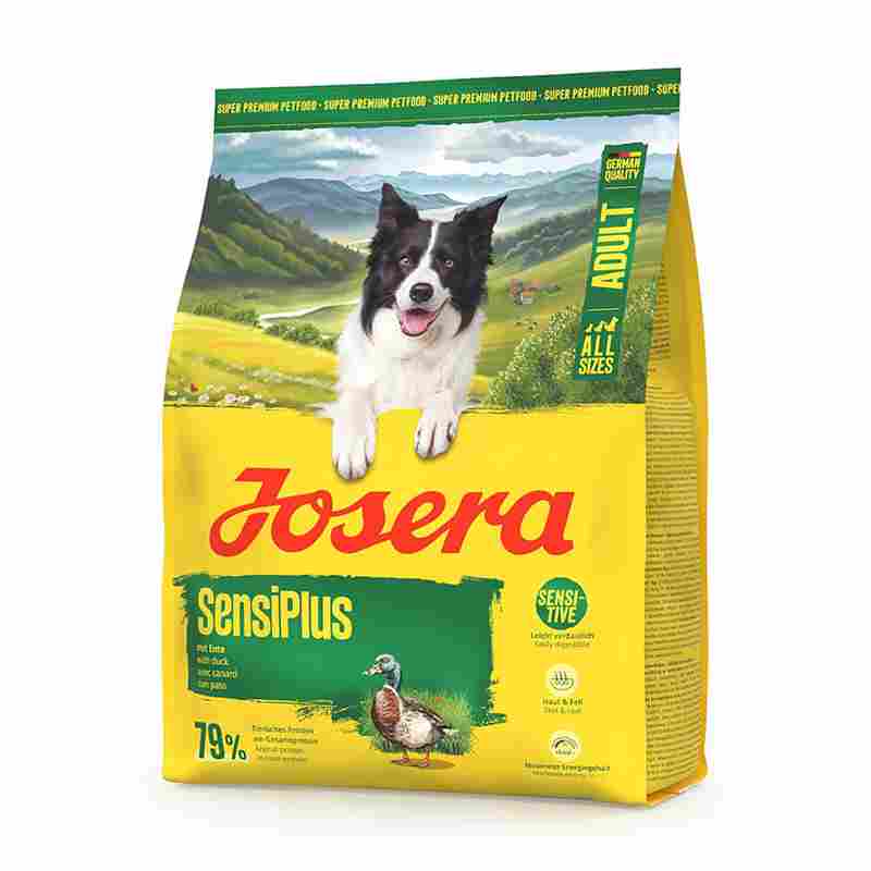Josera SensiPlus - Pato - Ração seca para cão adulto com sensibilidades. Josera SensiPlus - Pato - Ração seca para cão adulto com sensibilidades.
