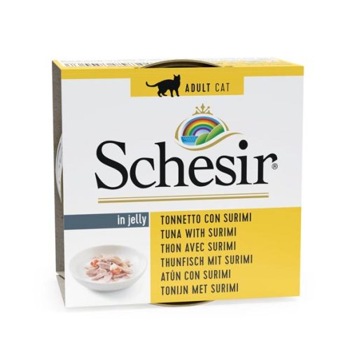Schesir Atum & Surimi – Delícia do Mar para Gatos Adultos (85g) Schesir Atum & Surimi – Delícia do Mar para Gatos Adultos (85g)