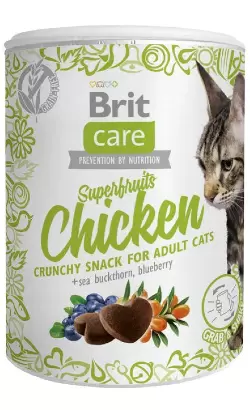 Brit Care Snack Superfruits Frango - Biscoitos para Gato