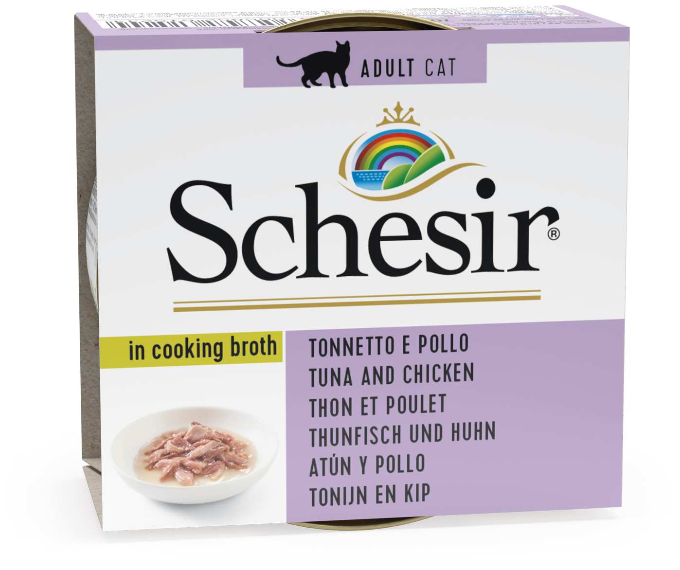 Schesir Atum & Frango em Caldo – Delícia Natural para Gatos Adultos (85g) Schesir Atum & Frango em Caldo – Delícia Natural para Gatos Adultos (85g)
