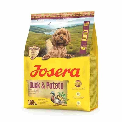 Josera Mini - Pato e batata - Ração seca para cão adulto pequeno