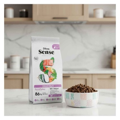 Dibaq Sense Cat Delicious Peixe & Peru Gato Adulto Grain Free