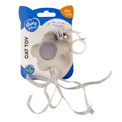 Estrela Cushy com Elástico – Brincadeira com Catnip para Gatos!