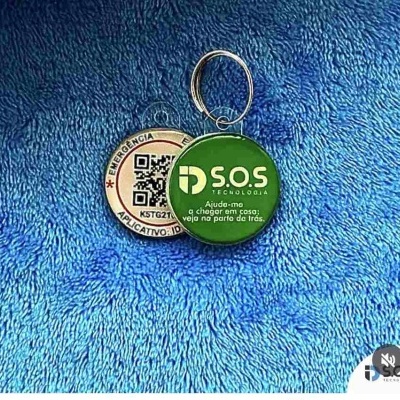 Medalha Inteligente ID S.O.S PET com QR Code