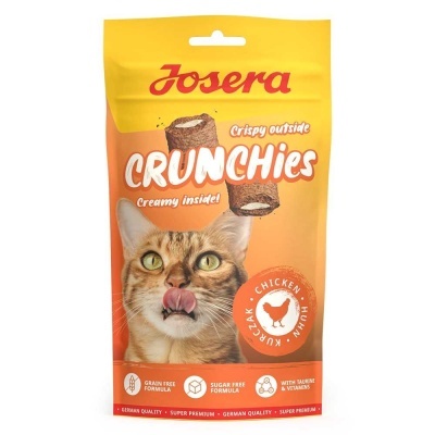 Josera Crunchies Frango para Gatos - Snacks Crocantes Sem Cereais