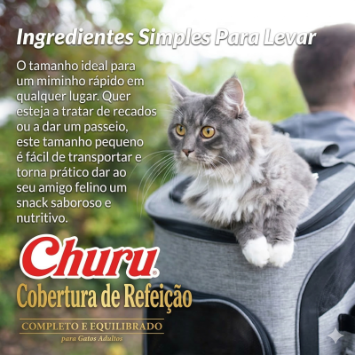 Churu Meal Topper Gatos - Atum 4 x 14g