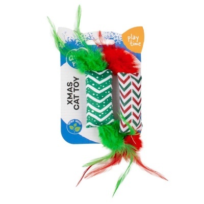 Brinquedos de Natal com Penas para Gato – Duvo Plus