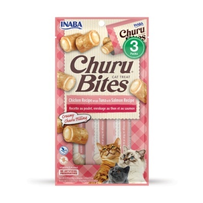Churu Bites para Gatos - Atum com Salmão 3 x 10g