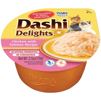 CHURU CAT DASHI DELIGHTS RECEITA DE FRANGO COM SALMAO 70gr