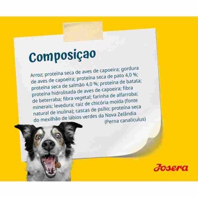 Josera SensiJunior - Pato e  Salmão - Ração seca para cachorro/Junior com sensibilidades porte médio/grande