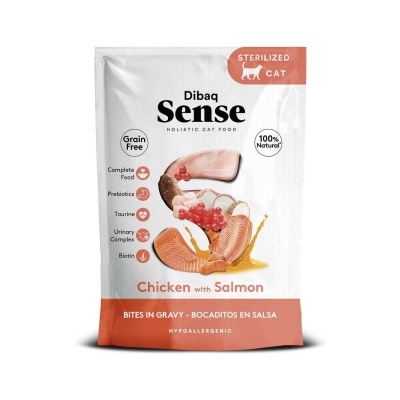 Dibaq Sense Bites frango com salmão 100g