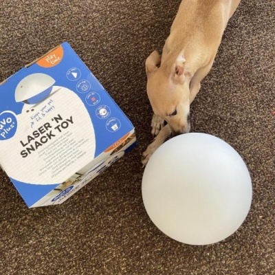 Duvo Plus Laser ‘n Snack – Brinquedo Interativo e Dispensador de Snacks para Cães e Gatos