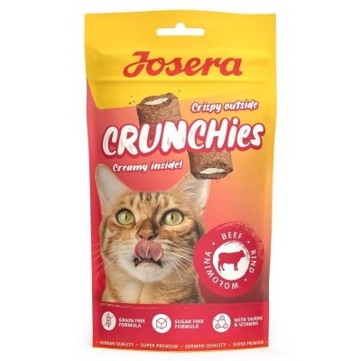 Josera Crunchies Vaca para Gatos - Snacks Crocantes Sem Cereais