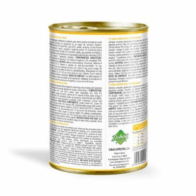 DIBAQ SENSE DOG GRAIN FREE  FRANGO e PATO 380g -  Hipoalergênica