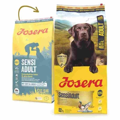 Josera SensiAdult - Pato e salmão- Ração seca para cão adulto ativo com sensibilidades