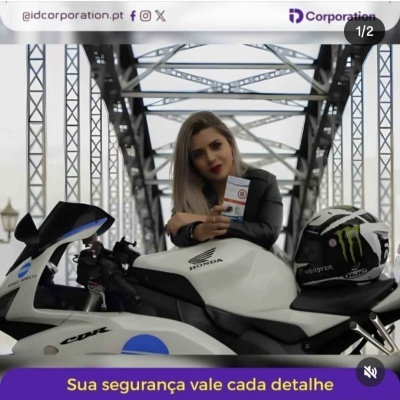 Adesivo QR Code de Emergência para Capacete – ID SOS Inteligente