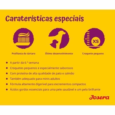 Josera Mini - Pato e Salmão - Ração seca para cachorro pequeno