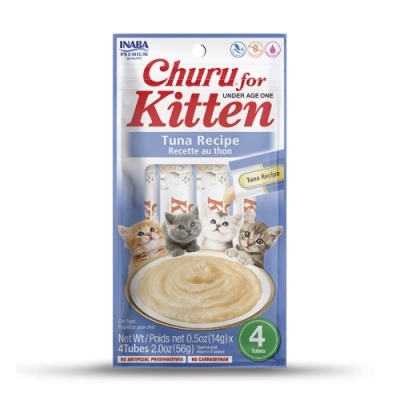 Churu Puré para Gatinho - Sabor a Atum 4 x 14g