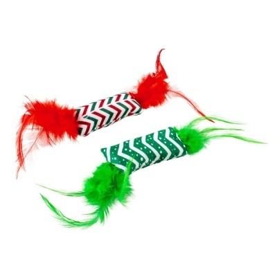 Brinquedos de Natal com Penas para Gato – Duvo Plus