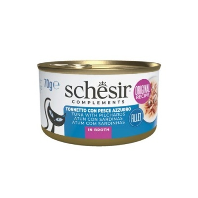 Schesir Atum & Sardinhas – Sabor Natural para Gatos Adultos (85g)