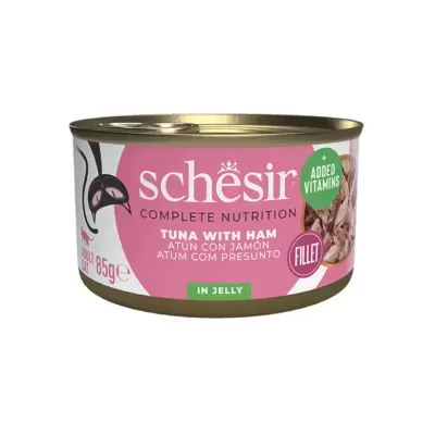 Schesir Atum & Presunto – Delícia Gourmet para Gatos Adultos (85g)