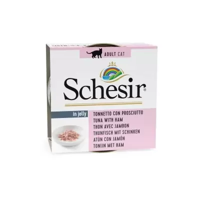 Schesir Atum & Presunto – Delícia Gourmet para Gatos Adultos (85g)