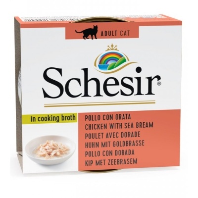 Schesir Alimento Húmido Gato - Frango & Dourada em Caldo