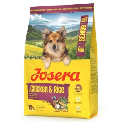 Josera Senior Mini - Frango e Arroz - Ração seca para cão sénior de porte pequeno