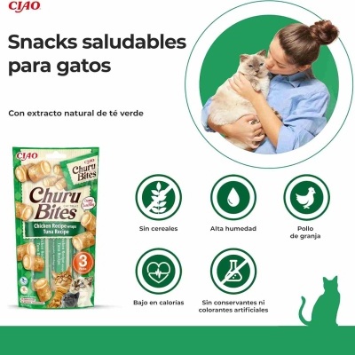CHURU CAT BITES RECEITA DE ATUM 3 x 10g