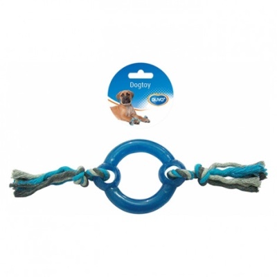 Anel de Borracha com Cordas – Diversão Garantida para o Seu Cão!