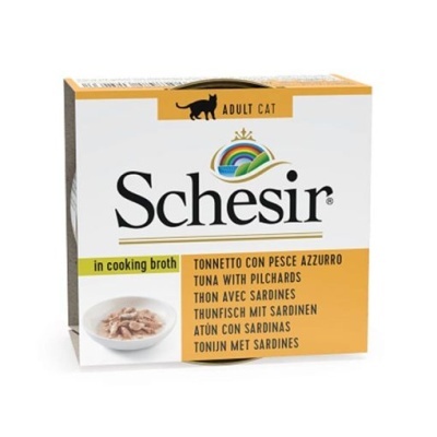 Schesir Atum & Sardinhas – Sabor Natural para Gatos Adultos (85g)