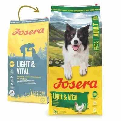 Josera Light & Vital - Ração seca para cão adulto para controlo do peso de Frango
