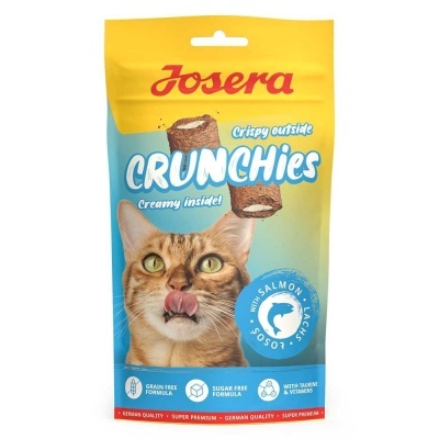 Josera Crunchies Salmão para Gatos - Snacks Crocantes Sem Cereais