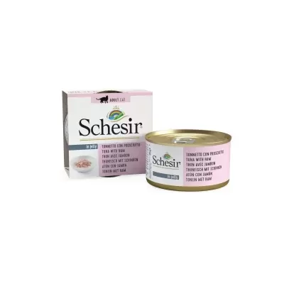 Schesir Atum & Presunto – Delícia Gourmet para Gatos Adultos (85g)